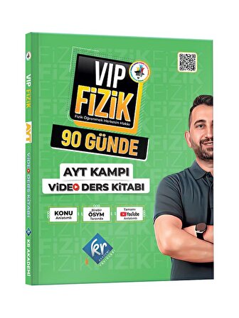 KR Akademi YKS AYT VİP Fizik 90 Günde Kamp Video Ders Kitabı KR Akademi Yayınları