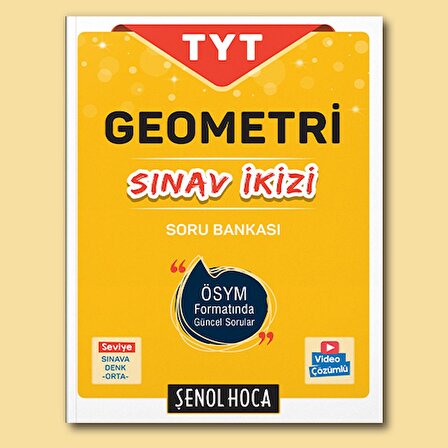Şenol Hoca Yayınları TYT Geometri Sınav İkizi Soru Bankası