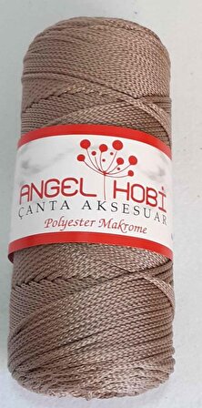 Angel Çanta Aksesuar Koyu Vizon Renk Polyester Makrome