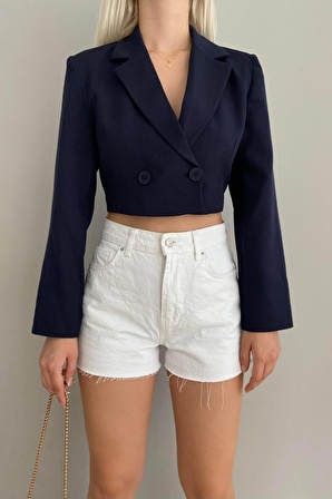 Kadın Blazer Crop Ceket