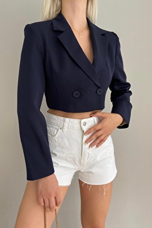 Kadın Blazer Crop Ceket