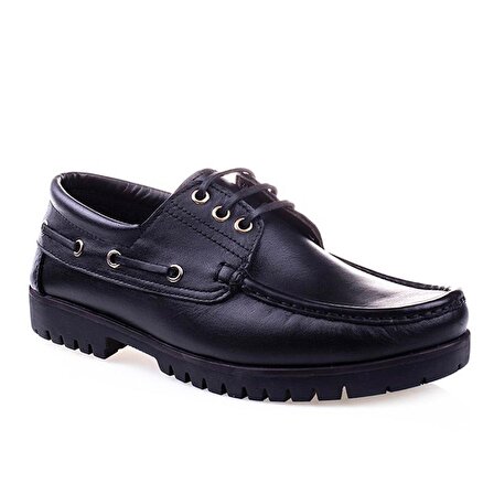 M2S Siyah Hakiki Deri Erkek Tımberland Tarzı Kışlık Ayakkabı