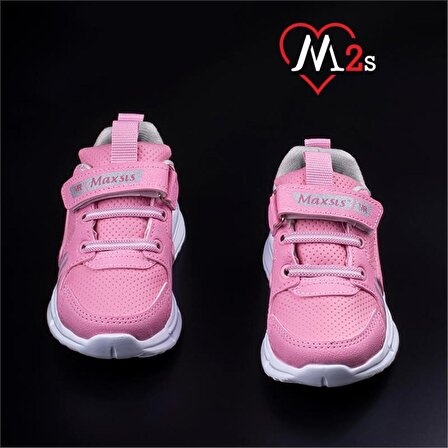 M2S Pembe Patik Çocuk Cırtlı Spor Ayakkabı