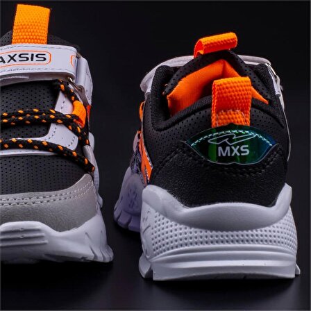 M2S Siyah Çocuk Cırtlı Hafif Spor Suni Ayakkabı
