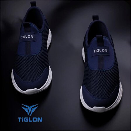 Tiglon Lacivert Erkek Boğazdan Lastikli Hafif Yazlık Spor Ayakkabı