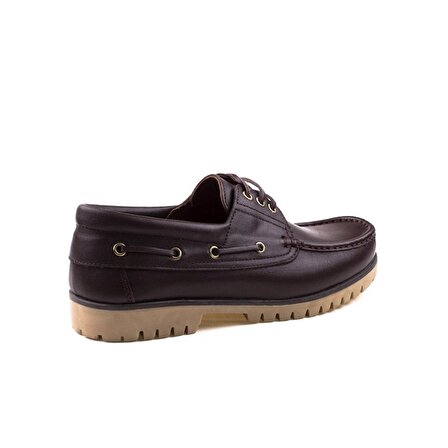 M2S Kahverengi Hakiki Deri Erkek Tımberland Tarzı Kışlık Ayakkabı