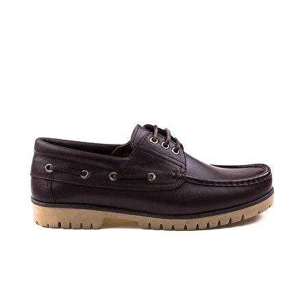 M2S Kahverengi Hakiki Deri Erkek Tımberland Tarzı Kışlık Ayakkabı