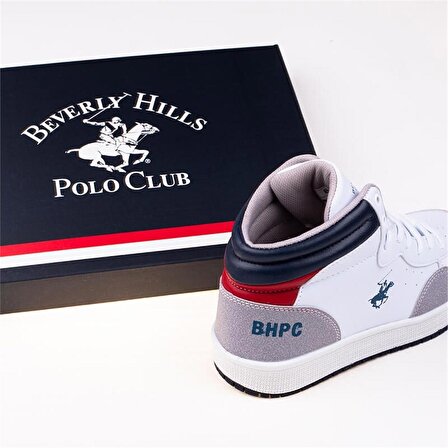 Polo Club Beyaz Erkek Boğazlı Spor Ayakkabı