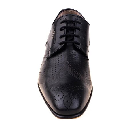 Espaş Siyah Erkek Hakiki Deri Kösele Klasik Ayakkabı