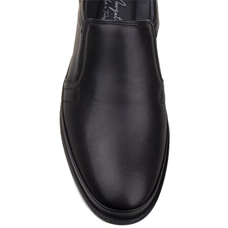 M2S Siyah Erkek Hakiki Deri Comfort Kışlık Klasik Ayakkabı