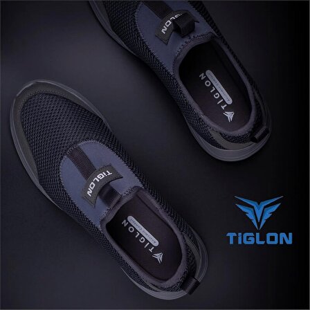 Tiglon Füme Erkek Boğazdan Lastikli Hafif Yazlık Spor Ayakkabı