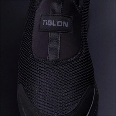 Tiglon Siyah Erkek Boğazdan Lastikli Hafif Yazlık Spor Ayakkabı