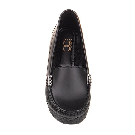 M2S Siyah Comfort Dolgu Günlük Ayakkabı