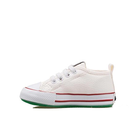 Benetton Beyaz Unisex Bebe Lastikli Sneaker BN 30806