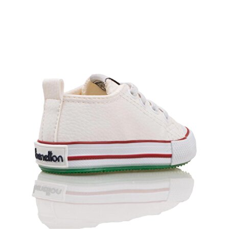 Benetton Beyaz Unisex Bebe Lastikli Sneaker BN 30806
