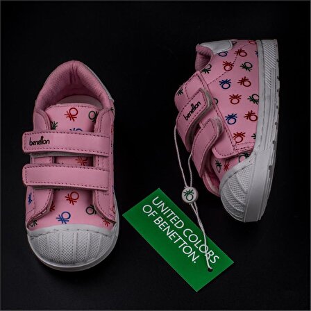 Benetton Pembe Unisex Bebe Cırtlı Sneaker BN 30932
