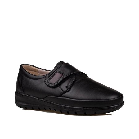 Trend Adımlar Siyah Cırtlı Comfort Mevsimlik Anne Ayakkabısı