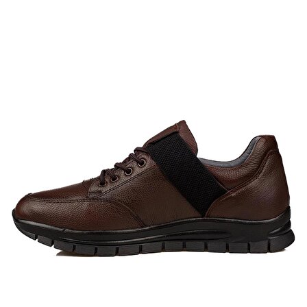 M2S Kahverengi Hakiki Deri Erkek Mevsimlik Günlük Soft Ayakkabı