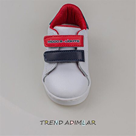 Trend Adımlar Kırmızı Işıklı İlk Adım Bebe Sneaker