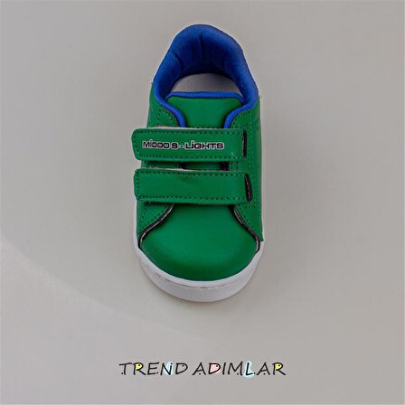 Trend Adımlar Yeşil Işıklı İlk Adım Bebe Sneaker