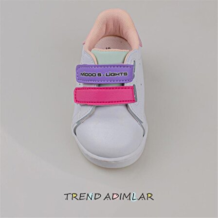 Trend Adımlar Lila Işıklı İlk Adım Bebe Sneaker