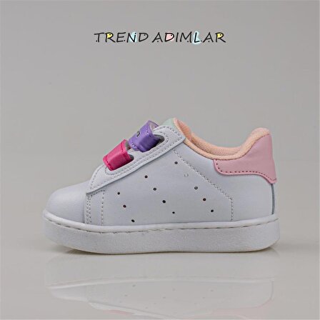 Trend Adımlar Lila Işıklı İlk Adım Bebe Sneaker