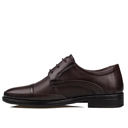 M2S Kahverengi Erkek Hakiki Deri Comfort Kışlık Taban Ayakkabı