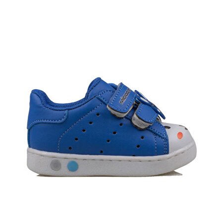 Trend Adımlar Saks Mavi Işıklı İlk Adım Bebe Sneaker