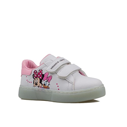 Trend Adımlar Pembe Unisex Çocuk Işıklı Sneaker