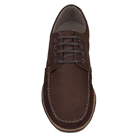Slayka Kahverengi Hakiki Nubuk Deri Tland Erkek Günlük Ayakkabı
