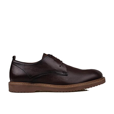 Slayka Kahverengi Rubber Erkek Hakiki Deri Klasik Ayakkabı