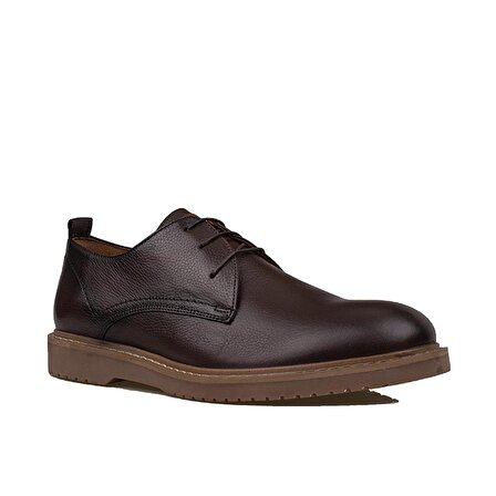Slayka Kahverengi Rubber Erkek Hakiki Deri Klasik Ayakkabı