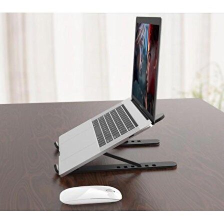 Macbook Laptop Stand Ayarlı Plastik Notebook Yükseltici Tutucu