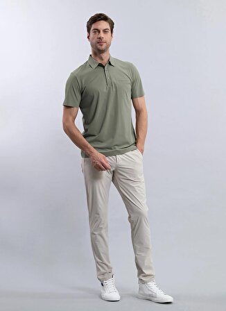 Duno Düz Haki Erkek Polo T-Shirt TIBOR DEIVA
