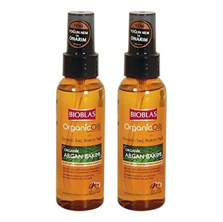 Bioblas Organic Oils Saç Bakım Argan Yağ 100 ml x 2 Adet