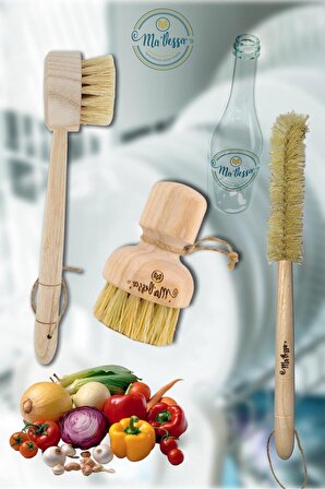 Ma'Vessa 4'lü Doğal Çok Amaçlı Vegan Mutfak Temizlik Seti