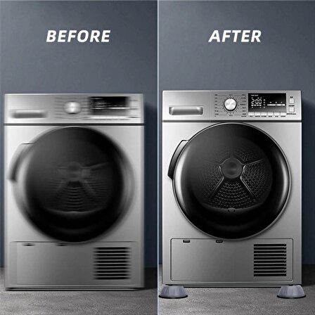 Çamaşır Makinesi Titreşim Önleyici Stoper 4 Adet Makine Kaydırmaz