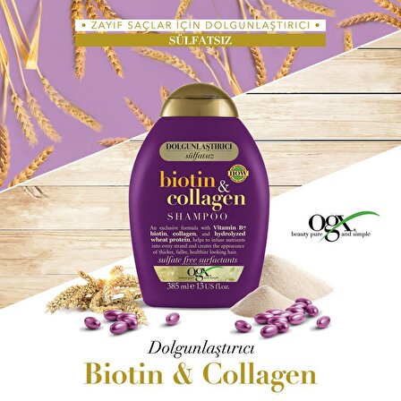 Ogx Biotin & Kolajen Hacim Verici Tüm Saç Tipleri İçin Sülfatsız Bakım Yapan Saç Kremi 385 ml