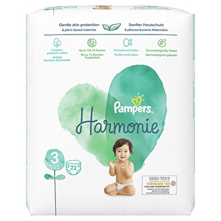 Prima Pampers Harmonie Bebek Bezi 3 Beden 22 Li