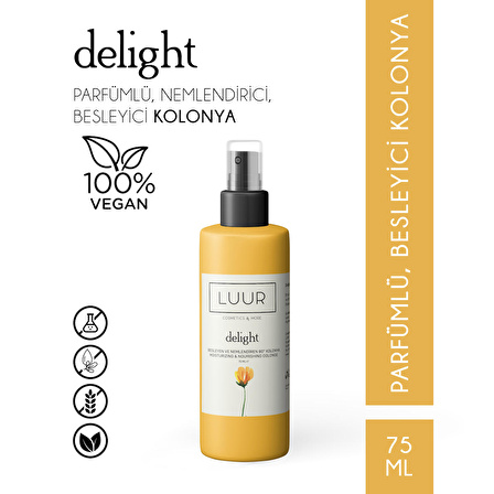 Delight Çiçeksi 80 Derece Pet Şişe 75 ml Kolonya