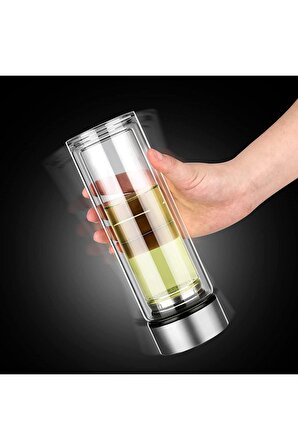 Çay Kahve Termosu Dijital Sıcaklık Göstergeli Cam Termos Mug