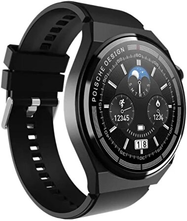 GT3 Max Watch, Titanyum Gövde Siyah Akıllı Saat, Iphone ve Android Tüm Telefonlarla Uyumlu, Smart Watch 1.45” Yüksek Çözünürlüklü Ekran, NFC Akıllı Saat, Giyilebilir Teknoloji