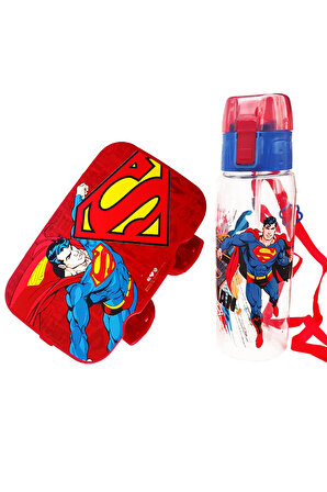 Çocuk Beslenme Kutusu Ve Matara Seti Superman