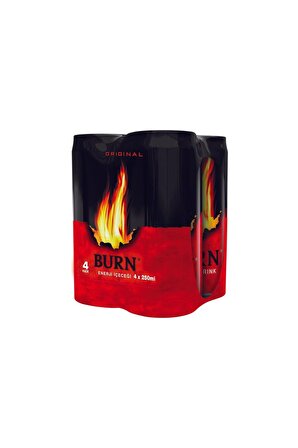 Burn Enerji İçeceği Kutu 4X250 ML