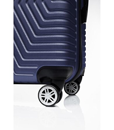DZC KUZENLER AVM VALİZ Gedox G&d Polo Suitcase Abs Orta Boy Lüx Seyahat Valizi 