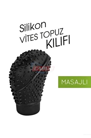 Silikon Vites Topuzu Masajlı Oval Siyah Br6219620