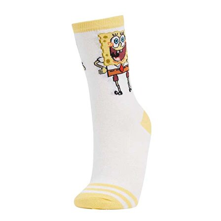 Sünger Bob (Sponge Bob) 2li Çorap (36-40)