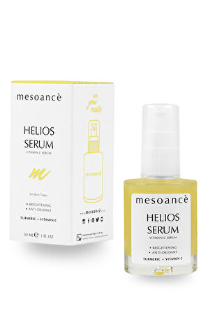 Mesoance Cilt Serumu C Vitamini Leke & Akne Karşıtı Aydınlatıcı Antioksidan Serum Helios 30 ml