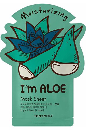 TonyMoly i Am Aloe- Aloe Veralı Yaprak Maske (Nemlendirici) 21 Gr