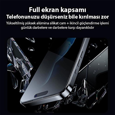 Coofbe 0.3mm Parmak İzi Bırakmaz Alümina Privacy İphone 15 Pro Max Hayalet Ekran Koruyucu Full Kaplama